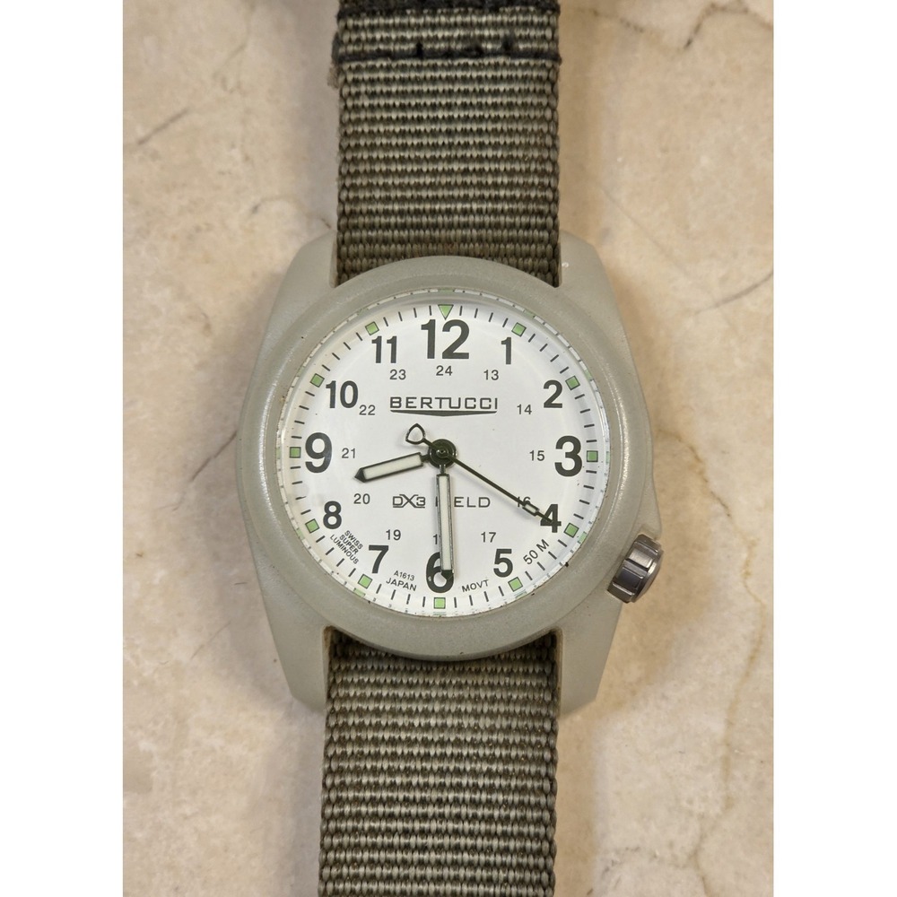BERTUCCI DX3 Men's Field Watch Olive Band Swiss Luminous 50m